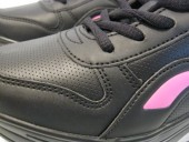 Pantofi sport dama, negru/roz, piele naturala, nr. 39