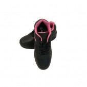 Pantofi sport dama, negru/roz, piele naturala, nr. 41