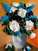 Tablou handmade Flori in vaza