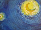 Tablou Noapte instelata- reproducere dupa Vincent Van Gogh
